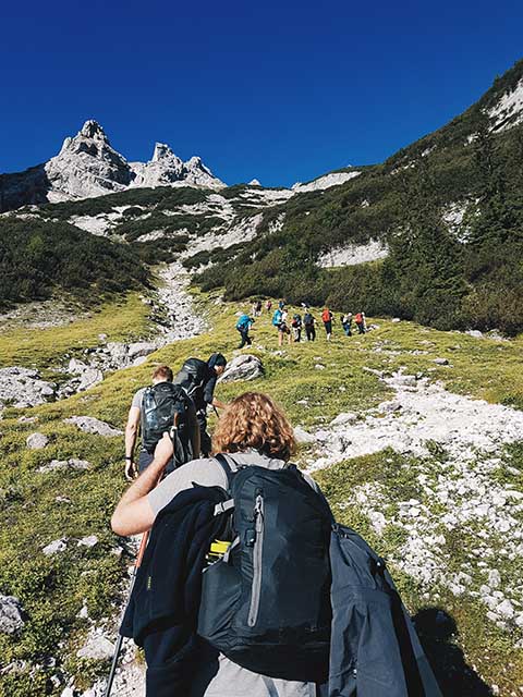 group hike