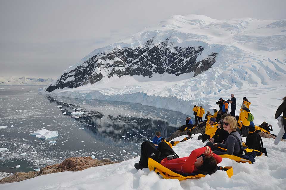 group in antarctica