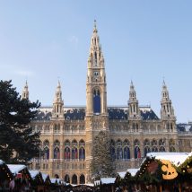 Vienna City Hall in the Snow