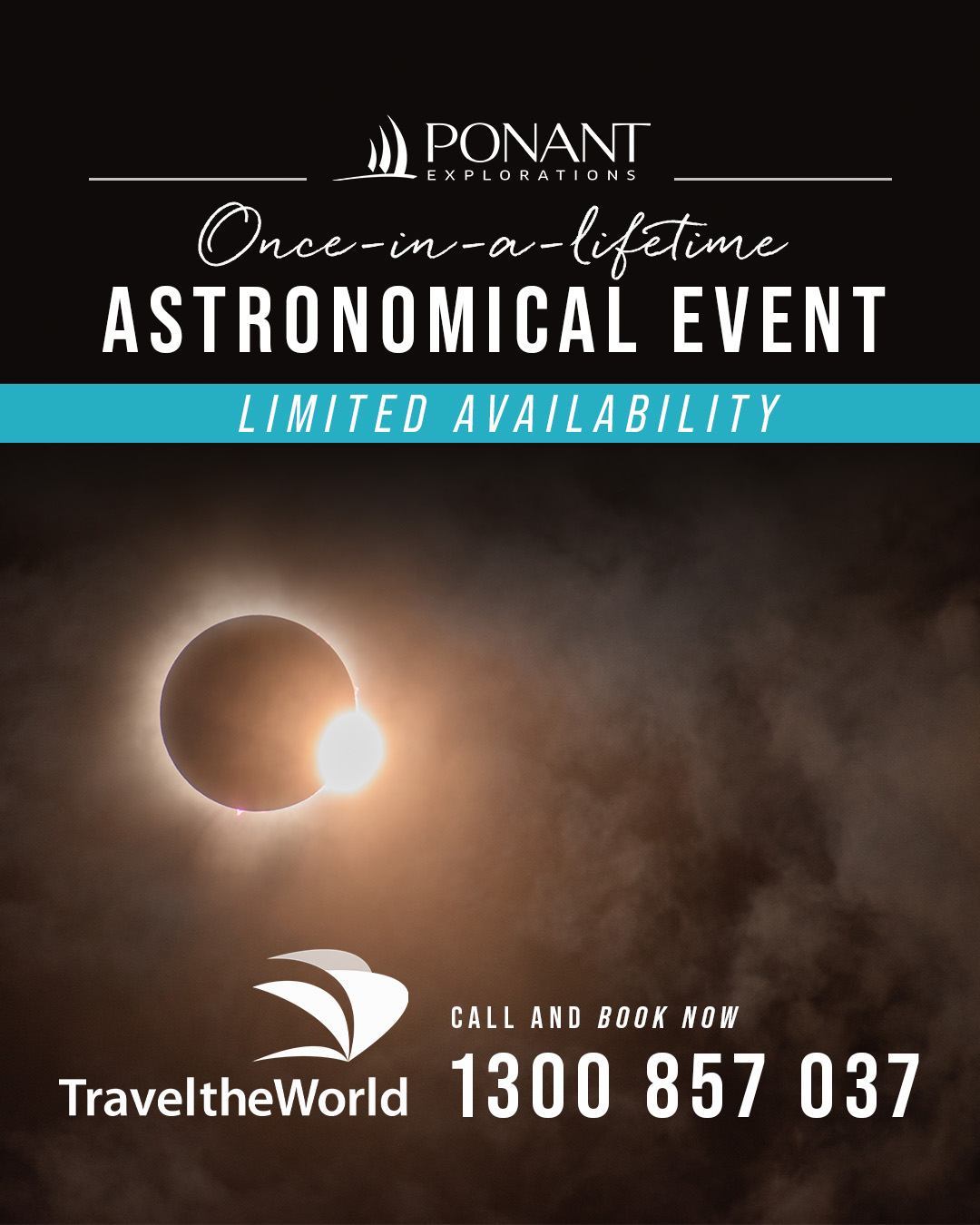 PONANT Kimberley Solar Eclipse with Travel the World
